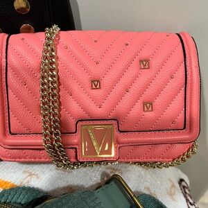 Pink Quilted Chain Bag